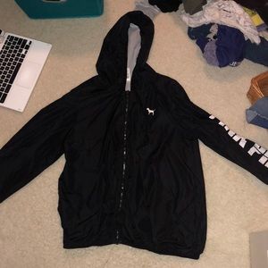 Victoria secret pink black windbreaker